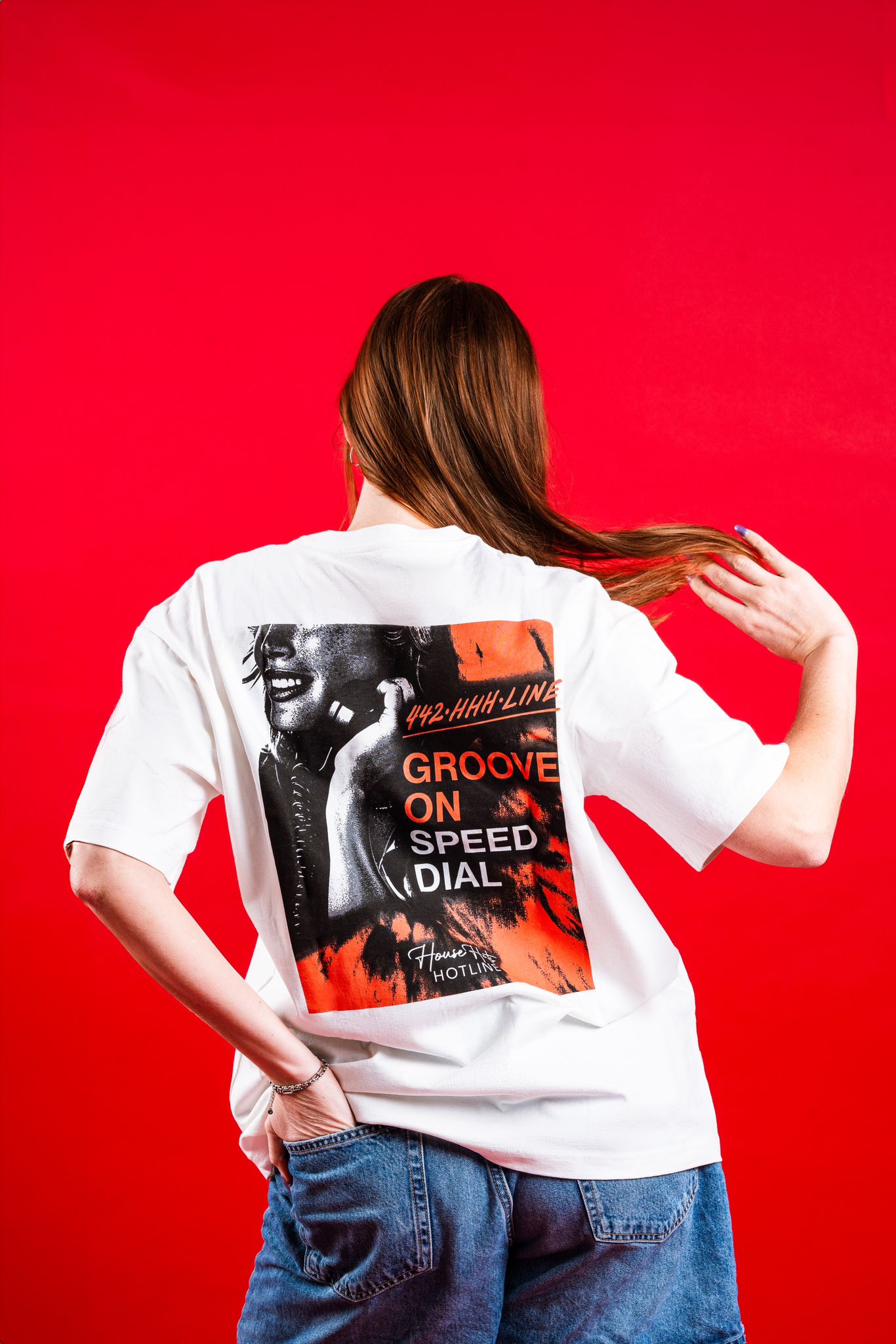 Hotline T-shirt- White – House Hats Collective